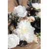 imageLings Moment Fake Flowers Box Faux Artificial Greenery Stems Foam Roses Silk Lilac for Wedding Decor Centerpieces Table Decorations Floral Arrangements Lavender ampamp Purple Mini ComboWhtwhite  Black  Golden