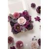 imageLings Moment Fake Flowers Box Faux Artificial Greenery Stems Foam Roses Silk Lilac for Wedding Decor Centerpieces Table Decorations Floral Arrangements Lavender ampamp Purple Mini ComboPrplplum  Plum Lily