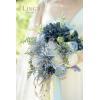 imageLings Moment Fake Flowers Box Faux Artificial Greenery Stems Foam Roses Silk Lilac for Wedding Decor Centerpieces Table Decorations Floral Arrangements Lavender ampamp Purple Mini ComboBludusty Blue  Navy