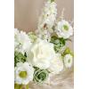 imageLings Moment Fake Flowers Box Faux Artificial Greenery Stems Foam Roses Silk Lilac for Wedding Decor Centerpieces Table Decorations Floral Arrangements Lavender ampamp Purple Mini ComboGrnwhite  Tinkle Bell Green