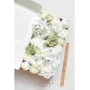 imageLings Moment Fake Flowers Box Faux Artificial Greenery Stems Foam Roses Silk Lilac for Wedding Decor Centerpieces Table Decorations Floral Arrangements Lavender ampamp Purple Mini ComboWhtwhite  Cream