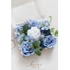 imageLings Moment Fake Flowers Box Faux Artificial Greenery Stems Foam Roses Silk Lilac for Wedding Decor Centerpieces Table Decorations Floral Arrangements Lavender ampamp Purple Mini ComboBludusty Blue  Ivory  Sage