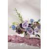 imageLings Moment Fake Flowers Box Faux Artificial Greenery Stems Foam Roses Silk Lilac for Wedding Decor Centerpieces Table Decorations Floral Arrangements Lavender ampamp Purple Mini ComboPrpllavender  Purple