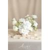 imageLings Moment Fake Flowers Box Faux Artificial Greenery Stems Foam Roses Silk Lilac for Wedding Decor Centerpieces Table Decorations Floral Arrangements Lavender ampamp Purple Mini ComboWhtwhite  Cream