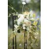 imageLings Moment Fake Flowers Box Faux Artificial Greenery Stems Foam Roses Silk Lilac for Wedding Decor Centerpieces Table Decorations Floral Arrangements Lavender ampamp Purple Mini ComboGrnemerald  Tawny Beige