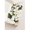 imageLings Moment Fake Flowers Box Faux Artificial Greenery Stems Foam Roses Silk Lilac for Wedding Decor Centerpieces Table Decorations Floral Arrangements Lavender ampamp Purple Mini ComboWhtwhite  Dark Green