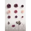 imageLings Moment Fake Flowers Box Faux Artificial Greenery Stems Foam Roses Silk Lilac for Wedding Decor Centerpieces Table Decorations Floral Arrangements Lavender ampamp Purple Mini ComboPrplplum  Plum Lily
