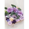 imageLings Moment Fake Flowers Box Faux Artificial Greenery Stems Foam Roses Silk Lilac for Wedding Decor Centerpieces Table Decorations Floral Arrangements Lavender ampamp Purple Mini ComboPrpllilac  Purple