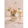 imageLings Moment Fake Flowers Box Faux Artificial Greenery Stems Foam Roses Silk Peony for Wedding Decor Centerpieces Table Decorations Floral Arrangements Orange ampamp Soft Peach Deluxe ComboOrapricot  Peach