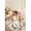 imageLings Moment Fake Flowers Box Faux Artificial Greenery Stems Foam Roses Silk Peony for Wedding Decor Centerpieces Table Decorations Floral Arrangements Orange ampamp Soft Peach Deluxe ComboOrrust  Orange
