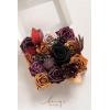 imageLings Moment Fake Flowers Box Faux Artificial Greenery Stems Foam Roses Silk Peony for Wedding Decor Centerpieces Table Decorations Floral Arrangements Orange ampamp Soft Peach Deluxe ComboBlkblack  Orange  Purple