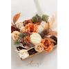 imageLings Moment Fake Flowers Box Faux Artificial Greenery Stems Foam Roses Silk Peony for Wedding Decor Centerpieces Table Decorations Floral Arrangements Orange ampamp Soft Peach Deluxe ComboOrterracotta  Cream