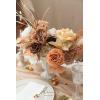 imageLings Moment Fake Flowers Box Faux Artificial Greenery Stems Foam Roses Silk Peony for Wedding Decor Centerpieces Table Decorations Floral Arrangements Orange ampamp Soft Peach Deluxe ComboBegboho  Sepia