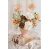 imageLings Moment Fake Flowers Box Faux Artificial Greenery Stems Foam Roses Silk Peony for Wedding Decor Centerpieces Table Decorations Floral Arrangements Orange ampamp Soft Peach Deluxe ComboOrapricot  Peach