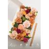 imageLings Moment Fake Flowers Box Faux Artificial Greenery Stems Foam Roses Silk Peony for Wedding Decor Centerpieces Table Decorations Floral Arrangements Orange ampamp Soft Peach Deluxe ComboOrorange  Soft Peach