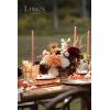 imageLings Moment Fake Flowers Box Faux Artificial Greenery Stems Foam Roses Silk Peony for Wedding Decor Centerpieces Table Decorations Floral Arrangements Orange ampamp Soft Peach Deluxe ComboOrterracotta  Burgundy