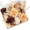 imageLings Moment Fake Flowers Box Faux Artificial Greenery Stems Foam Roses Silk Peony for Wedding Decor Centerpieces Table Decorations Floral Arrangements Orange ampamp Soft Peach Deluxe ComboBegboho  Sepia