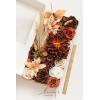 imageLings Moment Fake Flowers Box Faux Artificial Greenery Stems Foam Roses Silk Peony for Wedding Decor Centerpieces Table Decorations Floral Arrangements Orange ampamp Soft Peach Deluxe ComboBegboho  Rust