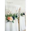 imageLings Moment Fake Flowers Box Faux Artificial Greenery Stems Foam Roses Silk Peony for Wedding Decor Centerpieces Table Decorations Floral Arrangements Orange ampamp Soft Peach Deluxe ComboBlunavy  Cream