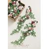 imageLings Moment Fall 10pcs Wedding Chair Decorations Aisle Floral Swag Artificial Pew Flowers Hanging Garland Deep Plum for Ceremony Reception Church Rose Floral Arrangement Party Outdoor DecorDusty Rose  Mauve