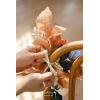 imageLings Moment Fall 10pcs Wedding Chair Decorations Aisle Floral Swag Artificial Pew Flowers Hanging Garland Deep Plum for Ceremony Reception Church Rose Floral Arrangement Party Outdoor DecorRusset Orange  Denim Blue