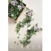 imageLings Moment Fall 10pcs Wedding Chair Decorations Aisle Floral Swag Artificial Pew Flowers Hanging Garland Deep Plum for Ceremony Reception Church Rose Floral Arrangement Party Outdoor DecorSage Purple  Provence Blue