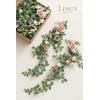 imageLings Moment Fall 10pcs Wedding Chair Decorations Aisle Floral Swag Artificial Pew Flowers Hanging Garland Deep Plum for Ceremony Reception Church Rose Floral Arrangement Party Outdoor DecorDusty Rose2024