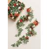 imageLings Moment Fall 10pcs Wedding Chair Decorations Aisle Floral Swag Artificial Pew Flowers Hanging Garland Deep Plum for Ceremony Reception Church Rose Floral Arrangement Party Outdoor DecorSunset Terracotta