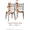 imageLings Moment Fall 10pcs Wedding Chair Decorations Aisle Floral Swag Artificial Pew Flowers Hanging Garland Deep Plum for Ceremony Reception Church Rose Floral Arrangement Party Outdoor DecorRust  Sepia