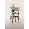 imageLings Moment Fall 10pcs Wedding Chair Decorations Aisle Floral Swag Artificial Pew Flowers Hanging Garland Deep Plum for Ceremony Reception Church Rose Floral Arrangement Party Outdoor DecorSage Purple  Provence Blue