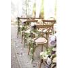 imageLings Moment Fall 10pcs Wedding Chair Decorations Aisle Floral Swag Artificial Pew Flowers Hanging Garland Deep Plum for Ceremony Reception Church Rose Floral Arrangement Party Outdoor DecorLilac  Gold