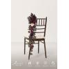 imageLings Moment Fall 10pcs Wedding Chair Decorations Aisle Floral Swag Artificial Pew Flowers Hanging Garland Deep Plum for Ceremony Reception Church Rose Floral Arrangement Party Outdoor DecorDeep Plum  Petal Pink