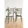 imageLings Moment Fall 10pcs Wedding Chair Decorations Aisle Floral Swag Artificial Pew Flowers Hanging Garland Deep Plum for Ceremony Reception Church Rose Floral Arrangement Party Outdoor DecorBlush  Cream