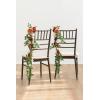imageLings Moment Fall 10pcs Wedding Chair Decorations Aisle Floral Swag Artificial Pew Flowers Hanging Garland Deep Plum for Ceremony Reception Church Rose Floral Arrangement Party Outdoor DecorSunset Terracotta