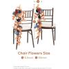 imageLings Moment Fall 10pcs Wedding Chair Decorations Aisle Floral Swag Artificial Pew Flowers Hanging Garland Deep Plum for Ceremony Reception Church Rose Floral Arrangement Party Outdoor DecorRusset Orange  Denim Blue