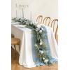 imageLings Moment Flower Garland  6FT Eucalyptus ampamp Rose  Sweetheart Table Decor for Wedding Reception Artificial Floral Garland for Arch Mantle Christmas Backdrop Decoration PurpleBludusty Blue  Navy