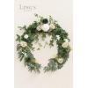 imageLings Moment Flower Garland  6FT Eucalyptus ampamp Rose  Sweetheart Table Decor for Wedding Reception Artificial Floral Garland for Arch Mantle Christmas Backdrop Decoration PurpleGrnemerald  Tawny Beige