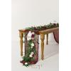 imageLings Moment Flower Garland  6FT Eucalyptus ampamp Rose  Sweetheart Table Decor for Wedding Reception Artificial Floral Garland for Arch Mantle Christmas Backdrop Decoration PurpleRedmarsala  Blush 02
