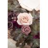 imageLings Moment Flower Garland  6FT Eucalyptus ampamp Rose  Sweetheart Table Decor for Wedding Reception Artificial Floral Garland for Arch Mantle Christmas Backdrop Decoration PurplePrpldeep Plum