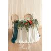 imageLings Moment Flower Garland  6FT Eucalyptus ampamp Rose  Sweetheart Table Decor for Wedding Reception Artificial Floral Garland for Arch Mantle Christmas Backdrop Decoration PurpleOrdark Teal  Burnt Orange