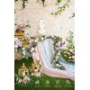 imageLings Moment Flower Garland  6FT Eucalyptus ampamp Rose  Sweetheart Table Decor for Wedding Reception Artificial Floral Garland for Arch Mantle Christmas Backdrop Decoration PurplePrpllilac  Cream