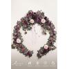imageLings Moment Flower Garland  6FT Eucalyptus ampamp Rose  Sweetheart Table Decor for Wedding Reception Artificial Floral Garland for Arch Mantle Christmas Backdrop Decoration PurplePrpldeep Plum