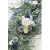 imageLings Moment Flower Garland  6FT Eucalyptus ampamp Rose  Sweetheart Table Decor for Wedding Reception Artificial Floral Garland for Arch Mantle Christmas Backdrop Decoration PurpleBludusty Blue  Navy