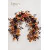 imageLings Moment Flower Garland  6FT Eucalyptus ampamp Rose  Sweetheart Table Decor for Wedding Reception Artificial Floral Garland for Arch Mantle Christmas Backdrop Decoration PurpleOrblack Terracotta