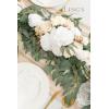 imageLings Moment Flower Garland  6FT Eucalyptus ampamp Rose  Sweetheart Table Decor for Wedding Reception Artificial Floral Garland for Arch Mantle Christmas Backdrop Decoration PurpleWhtwhite  Beige New