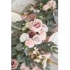 imageLings Moment Flower Garland  6FT Eucalyptus ampamp Rose  Sweetheart Table Decor for Wedding Reception Artificial Floral Garland for Arch Mantle Christmas Backdrop Decoration PurplePkgarden Dusty Rose