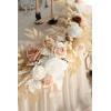 imageLings Moment Flower Garland  6FT Eucalyptus ampamp Rose  Sweetheart Table Decor for Wedding Reception Artificial Floral Garland for Arch Mantle Christmas Backdrop Decoration PurpleWhtwhite  Beige