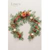 imageLings Moment Flower Garland  6FT Eucalyptus ampamp Rose  Sweetheart Table Decor for Wedding Reception Artificial Floral Garland for Arch Mantle Christmas Backdrop Decoration PurpleOrterracotta  Orange