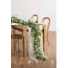 imageLings Moment Flower Garland  6FT Eucalyptus ampamp Rose  Sweetheart Table Decor for Wedding Reception Artificial Floral Garland for Arch Mantle Christmas Backdrop Decoration PurpleGrnsage Green