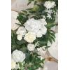 imageLings Moment Flower Garland  6FT Eucalyptus ampamp Rose  Sweetheart Table Decor for Wedding Reception Artificial Floral Garland for Arch Mantle Christmas Backdrop Decoration PurpleWhtivory
